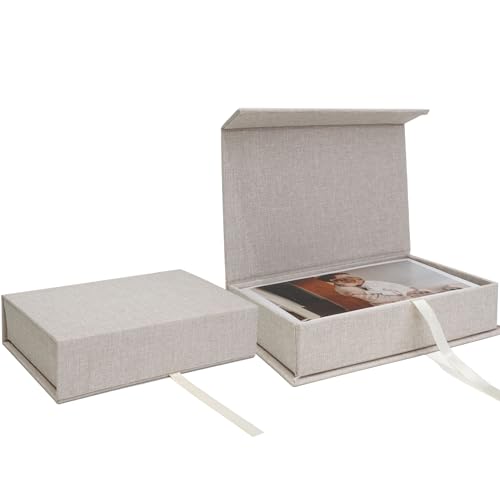 Vienrose Photo Storage Box 4x6, Fotoaufbewahrungsbox 10,2 x 15,2 cm, Foto Organizer aus Leinen, Aufbewahrungs- und Erinnerungsbox für Fotos, Postkarten, Geschenkbox für Andenken, Keepsakes Beige Vienrose Photo Storage Box 4x6, Fotoaufbewahrungsbox 10,2 x 15,2 cm, Foto Organizer aus Leinen, Aufbewahrungs- und Erinnerungsbox für Fotos, Postkarten, Geschenkbox für Andenken, Keepsakes Beige von Vienrose