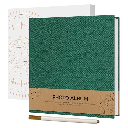 Vienrose Selbstklebend 10x15 Fotoalbum Einkleben und zum Selbstgestalten Klein Leinen Photo Album mit 40 Weißen Seiten, Hochzeit Fotoalben mit Einem Kugelschreiber, 17x18cm, Dunkelgrün Vienrose Selbstklebend 10x15 Fotoalbum Einkleben und zum Selbstgestalten Klein Leinen Photo Album mit 40 Weißen Seiten, Hochzeit Fotoalben mit Einem Kugelschreiber, 17x18cm, Dunkelgrün von Vienrose