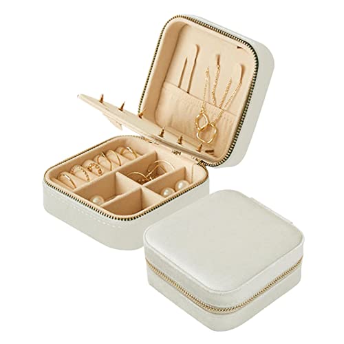 Schmuckschatulle für Reisen | Geschenkbox für Frauen Mädchen | Schmuckschatulle aus Plüsch, kleine tragbare Aufbewahrungsboxen für Ringe, Schnallen Schmuckschatulle für Reisen | Geschenkbox für Frauen Mädchen | Schmuckschatulle aus Plüsch, kleine tragbare Aufbewahrungsboxen für Ringe, Schnallen von Vigcebit