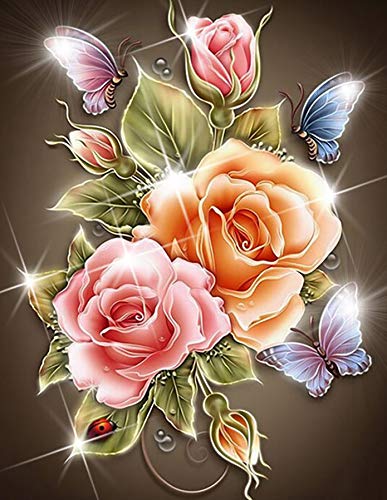 Viiegor Diamond Painting Komplettsets, Rosa, Stickerei, Diamant-Malerei, komplettes Bild, Pflanze, Blume, Diamantmalerei, Kreuzstich, Diamanten, Kunsthandwerk für Zuhause, Wanddekoration, 30 x 40 cm Viiegor Diamond Painting Komplettsets, Rosa, Stickerei, Diamant-Malerei, komplettes Bild, Pflanze, Blume, Diamantmalerei, Kreuzstich, Diamanten, Kunsthandwerk für Zuhause, Wanddekoration, 30 x 40 cm von Viiegor