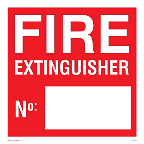 Viking Schilder fv370-s15–3 m "FEUERLÖSCHER kein:" Zeichen, Kunststoff, 3 mm starr, 150 mm H x 150 mm W Viking Schilder fv370-s15–3 m "FEUERLÖSCHER kein:" Zeichen, Kunststoff, 3 mm starr, 150 mm H x 150 mm W von Viking Signs