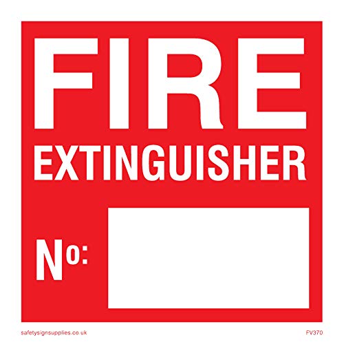 Viking Schilder fv370-s85-v "FEUERLÖSCHER kein:" Zeichen, Vinyl, 85 mm H x 85 mm w Viking Schilder fv370-s85-v "FEUERLÖSCHER kein:" Zeichen, Vinyl, 85 mm H x 85 mm w von Viking Signs