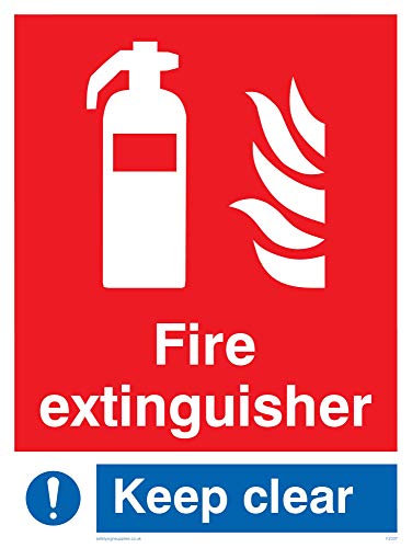 Viking Schilder fz337-a3p-3 m "FEUERLÖSCHER Keep Clear Schild, Kunststoff, 3 mm starr, 400 mm H x 300 mm W Viking Schilder fz337-a3p-3 m "FEUERLÖSCHER Keep Clear Schild, Kunststoff, 3 mm starr, 400 mm H x 300 mm W von Viking Signs