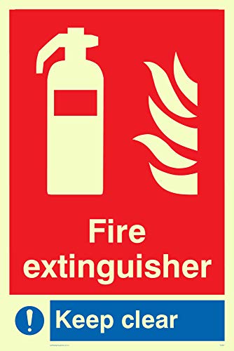 Viking Schilder fz337-a4p-pv "FEUERLÖSCHER Keep Clear Schild, Foto Leuchtziffern, Aufkleber, 300 mm H x 200 mm W Viking Schilder fz337-a4p-pv "FEUERLÖSCHER Keep Clear Schild, Foto Leuchtziffern, Aufkleber, 300 mm H x 200 mm W von Viking Signs