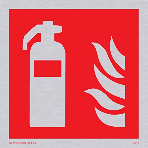 Viking Schilder fz340-s85-sv Feuerlöscher Symbol Sign, silber, Vinyl, 85 mm H x 85 mm w Viking Schilder fz340-s85-sv Feuerlöscher Symbol Sign, silber, Vinyl, 85 mm H x 85 mm w von Viking Signs