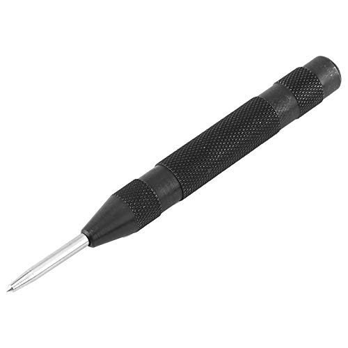 Automatikkörner, Automatik Körner Automatic Center Punch aus Schnellarbeitsstahl Geeignet zum Stanzen von Stahlplatten, Aluminium, Kupfer, Holzdielen Schwarz von Vikye