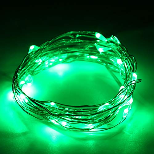 Vikye Lichterketten, 16,4 Fuß Kupferdraht LED-Lichterkette für Schlafzimmer, Weihnachtsbaum, Geburtstag, Hochzeit, USB-Licht, Dekorative Fenster-Schnur-Vorhang-Licht (5m / 16.4ft) von Vikye