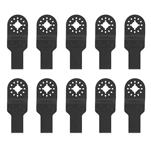Oszillierende Sägeblätter, 10PCS 20 mm Universal-Sägeblätter mit mehreren Werkzeugen Oszillierendes Sägeblatt aus hochkohlenstoffhaltigem Stahl Oszillierendes Zubehör für die Holzbearbeitung von Vikye