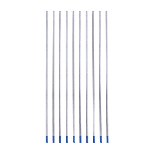 Wolfram Elektrode, 10pcs Wolfram Schweißelektroden Lanthanierte Elektrode Blue Tip 1.0/1.6/2.4mm Geeignet für Kleinen Gleichstrombetrieb(2.4 * 175mm) von Vikye