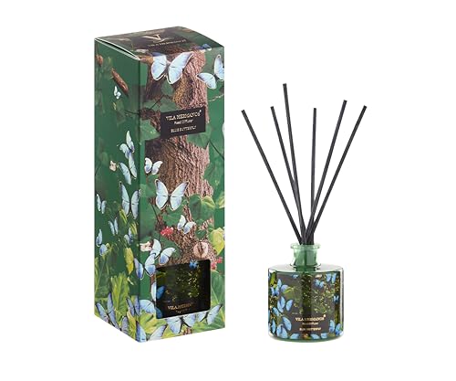 Vila Hermanos Raumduft Diffuser 100ml – Blauer Schmetterling – Duftstäbchen mit Rattanstäbchen – Aromatherapie Duftöl für Wohnzimmer, Schlafzimmer, Büro – Geschenkbox mit Naturdesign Vila Hermanos Raumduft Diffuser 100ml – Blauer Schmetterling – Duftstäbchen mit Rattanstäbchen – Aromatherapie Duftöl für Wohnzimmer, Schlafzimmer, Büro – Geschenkbox mit Naturdesign von Vila Hermanos