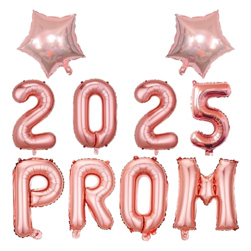 Abschlussball 2025 Dekorationen 40,6 cm Abschlussball 2025 Luftballons Banner Stern Folienballons Abschlussfeier Dekorationen Rosegold Klasse 2025 Abschlussball Congrats Grad Partyzubehör für Abschlussball 2025 Dekorationen 40,6 cm Abschlussball 2025 Luftballons Banner Stern Folienballons Abschlussfeier Dekorationen Rosegold Klasse 2025 Abschlussball Congrats Grad Partyzubehör für von VilaGi