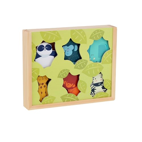 VILAC - Meine Geschichten aus Holz, Dschungeltiere – Spielzeug für Kleinkinder – 6 Holzfiguren: Löwe, Panda, Gorille, Elefant, Zebra und Panther – Erlebnisspiele – ab 3 Jahren – 3502 VILAC - Meine Geschichten aus Holz, Dschungeltiere – Spielzeug für Kleinkinder – 6 Holzfiguren: Löwe, Panda, Gorille, Elefant, Zebra und Panther – Erlebnisspiele – ab 3 Jahren – 3502 von Vilac