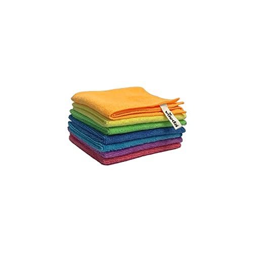 Vileda Mikrofasertücher Colors, Allzwecktücher Multipack aus Mikrofasern, 30 x 30 cm, Mehrfarbig zur Unterscheidung der Anwendungsbereiche, 7er Pack Vileda Mikrofasertücher Colors, Allzwecktücher Multipack aus Mikrofasern, 30 x 30 cm, Mehrfarbig zur Unterscheidung der Anwendungsbereiche, 7er Pack von Vileda