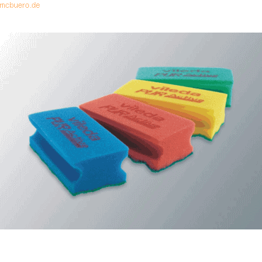 Vileda Reinigungsschwamm PUR Active SchwammProfi 6,3x14cm gelb VE=10 S von Vileda