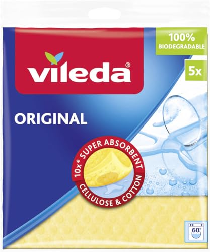Vileda Schwammtuch 5-er Pack 18 x 20cm Reinigungstuch Spültuch Wischlappen Vileda Schwammtuch 5-er Pack 18 x 20cm Reinigungstuch Spültuch Wischlappen von Vileda