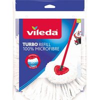 vileda TURBO REFILL Wischmopp-Ersatzkopf Mikrofaser 30 °C waschbar, 1 St. von Vileda