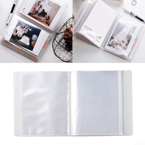 Fotoalbum mit 40 transparenten Taschen, A6-Informationsbroschüre, Fotoalbum, Einsteckalbum mit großer Kapazität, für Familienhochzeit, Jahrestag, Leinenalbum, Buchhalter Fotoalbum mit 40 transparenten Taschen, A6-Informationsbroschüre, Fotoalbum, Einsteckalbum mit großer Kapazität, für Familienhochzeit, Jahrestag, Leinenalbum, Buchhalter von Vilgftyiet