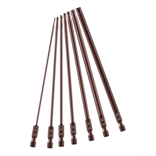 Magnetisches Sechskant-Bit-Set, je 150 mm lang, aus legiertem Stahl, 7 Stück Magnetisches Sechskant-Bit-Set, je 150 mm lang, aus legiertem Stahl, 7 Stück von Vilgftyiet