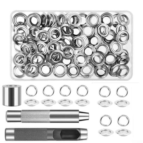 Messing-Knöpfe für Kleidung, Leinwand, 12 mm, mit Installationswerkzeug-Box, geeignet für Ledertaschen, Jacken, Heimwerker, 120 Sets (Bronze) von Vilgftyiet
