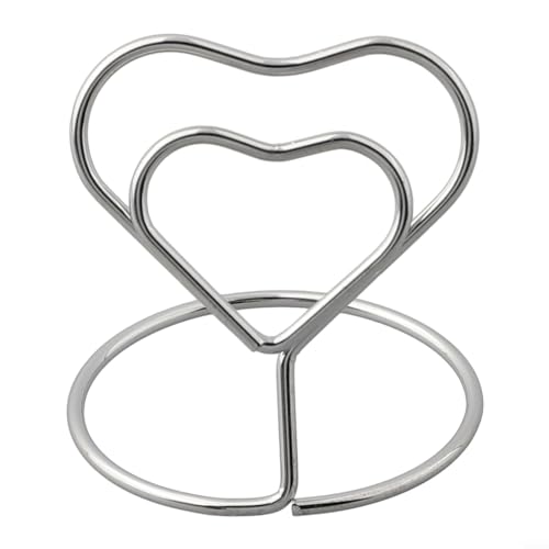 Stilvoller Tischkartenhalter für Hochzeiten, schön und praktisch, 20 Stück (Silber) von Vilgftyiet