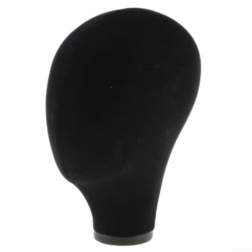 Vilgftyiet Mehrzweck-Kopf aus Leinen auf Holzsockel, ideal für Haarstyling, Hüte und Accessoires (E) von Vilgftyiet