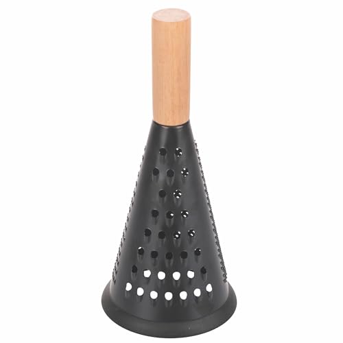 Multifunktions-Reibe aus Edelstahl und Holz, 3 Arten von Klingen, Schwarz, Wood von Villa d'Este Home Tivoli 1996