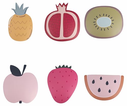 Set mit 6 Tischsets Obst aus PVC, Fruit for One von Villa d'Este Home Tivoli 1996