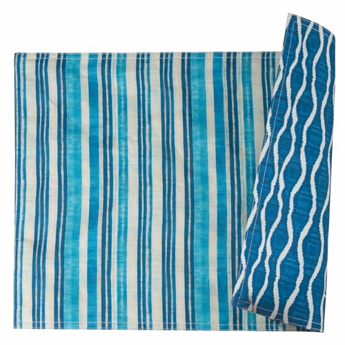Villa d'Este Home Tivoli 2001 Doppelseitiges Tischset, schmutzabweisend, Neptune Stripes von Villa d'Este Home Tivoli 2001