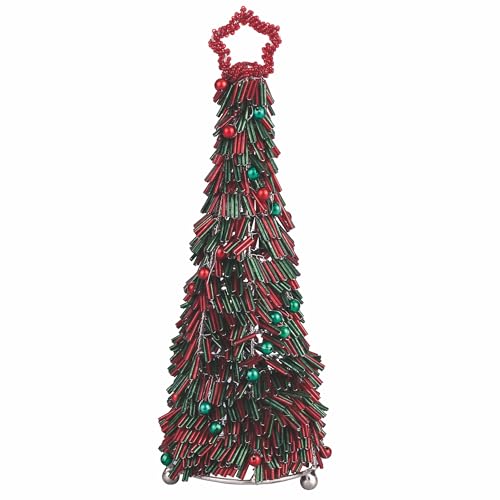 Dekorativer Weihnachtsbaum mit Glasperlen, Höhe 35 cm, Xmas von Villa d’Este Home Tivoli