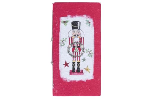 Villa d'Este Home Tivoli Notizbuch rot mit Nussknacker-Motiv, fadengebunden, 11x21 cm Villa d'Este Home Tivoli Notizbuch rot mit Nussknacker-Motiv, fadengebunden, 11x21 cm von Villa d'Este Home Tivoli