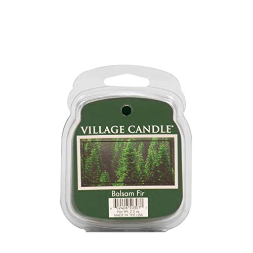 Village Candle Balsamtanne Duftwachs zum Schmelzen 62 g, Plastik, dunkelgrün, 8.6 x 7.3 x 2.7 cm von Village Candle