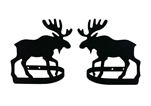 V.W.I. Schmiedeeisen Moose Raffhalter 5 in. W x 5 in. H von Village Wrought Iron