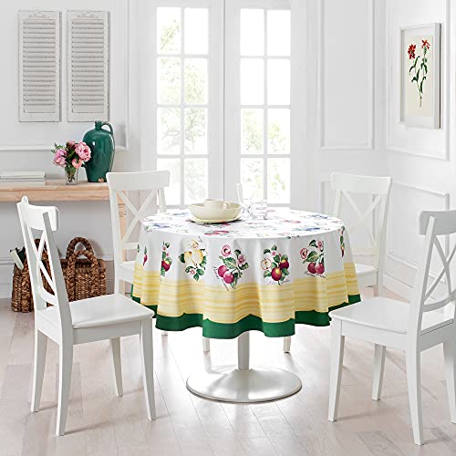 Villeroy & Boch Elrene Home Fashions French Garden Tischdecke, rund, für Esstische, 178 cm, rund, Mehrfarbig Villeroy & Boch Elrene Home Fashions French Garden Tischdecke, rund, für Esstische, 178 cm, rund, Mehrfarbig von Villeroy & Boch