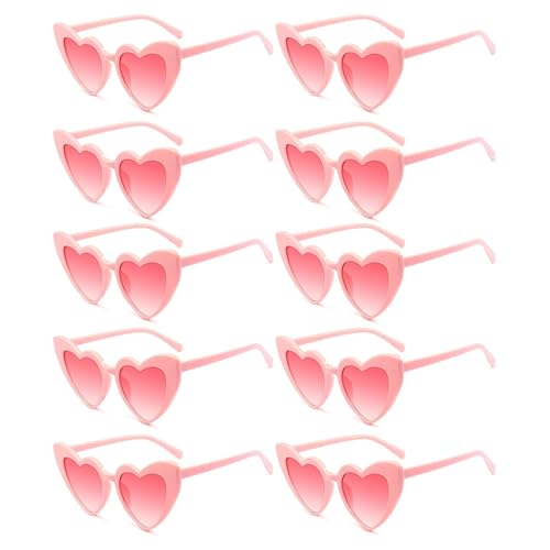 10 Stück Herz Sonnenbrille Herzform, Herzbrillen Schwarz Partybrille Set, Mode Brillen Für Damen Herren Kinder Party Reise Fotoshootin Sonnenbrille Hochzeit Für Party Festival 10 Stück Herz Sonnenbrille Herzform, Herzbrillen Schwarz Partybrille Set, Mode Brillen Für Damen Herren Kinder Party Reise Fotoshootin Sonnenbrille Hochzeit Für Party Festival von Vimmvid