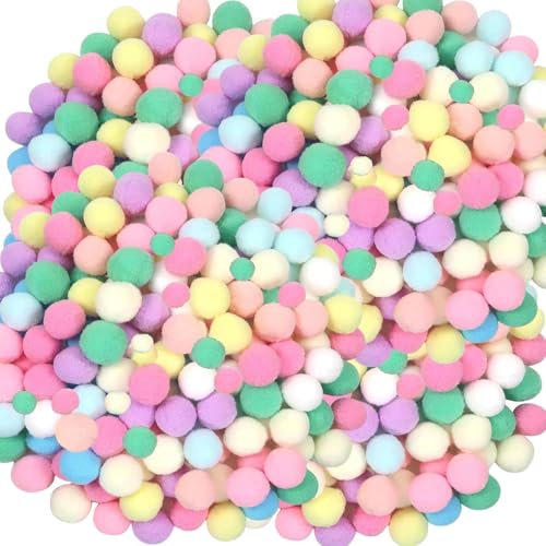 400 Stück Bommel Zum Basteln, Filzkugeln Bunt, Filzkugeln Pastell, Pompons Zum Basteln Groß Pompons Pastellfarben für Lustige Kreative Handwerk, Feine Haar-Accessoires, Partydekoratio 400 Stück Bommel Zum Basteln, Filzkugeln Bunt, Filzkugeln Pastell, Pompons Zum Basteln Groß Pompons Pastellfarben für Lustige Kreative Handwerk, Feine Haar-Accessoires, Partydekoratio von Vimmvid