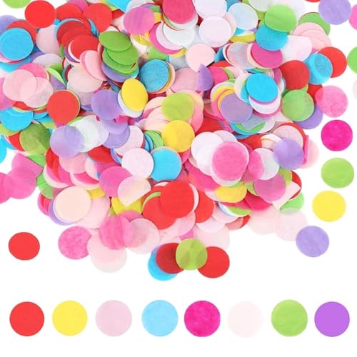 9000 Stück Konfetti Groß, Mehrfarbig Runde Streudeko Tischdeko 2,5cm, Für Party Dekoration Geburtstag Hochzeit Party Dekoration 9000 Stück Konfetti Groß, Mehrfarbig Runde Streudeko Tischdeko 2,5cm, Für Party Dekoration Geburtstag Hochzeit Party Dekoration von Vimmvid