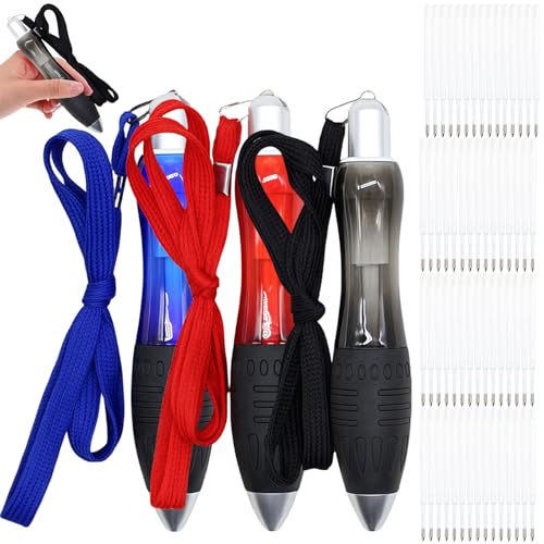 Vimmvid 3 Stück Schwere Kugelschreiber Mit Lanyard und 60 Ersatz Pen Nachfüllungen, Kugelschreiber Dicker Griff, Dicke Helfen Beim Schreiben Bei Älteren Handzittern und Schwachen Händen Vimmvid 3 Stück Schwere Kugelschreiber Mit Lanyard und 60 Ersatz Pen Nachfüllungen, Kugelschreiber Dicker Griff, Dicke Helfen Beim Schreiben Bei Älteren Handzittern und Schwachen Händen von Vimmvid