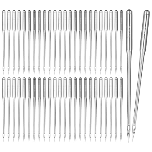50 Stück Stickmaschinennadeln, Größe 100/16, Universal-Nähmaschinennadeln für Leder und Jeans, robuste Maschinennadel für Brother-Nähmaschinen 50 Stück Stickmaschinennadeln, Größe 100/16, Universal-Nähmaschinennadeln für Leder und Jeans, robuste Maschinennadel für Brother-Nähmaschinen von Vin Beauty