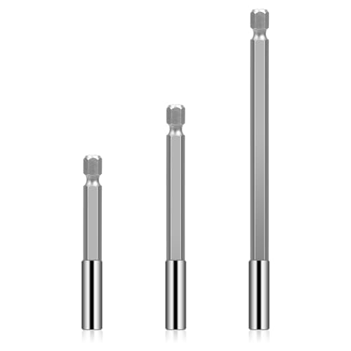 Magnetische Bohrerverlängerungshalter, 6,35 mm Sechskantschaft, magnetischer Schraubendreherhalter, S2-Stahl, magnetische Schraubendreher-Verlängerung, 3, 4, 15,2 cm Verlängerungen für Magnetische Bohrerverlängerungshalter, 6,35 mm Sechskantschaft, magnetischer Schraubendreherhalter, S2-Stahl, magnetische Schraubendreher-Verlängerung, 3, 4, 15,2 cm Verlängerungen für von Vin Beauty