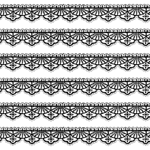 Spitzenborte, 13 m, 2,5 cm, Vintage-Stickerei, Blumenspitze, Stoff, Spitzenband, Häkeln, Nähen, Spitzenbänder, breite dehnbare Spitzenbesatz, elastische FloralSpitze für Braut, Hochzeit, Dekoration Spitzenborte, 13 m, 2,5 cm, Vintage-Stickerei, Blumenspitze, Stoff, Spitzenband, Häkeln, Nähen, Spitzenbänder, breite dehnbare Spitzenbesatz, elastische FloralSpitze für Braut, Hochzeit, Dekoration von Vin Beauty