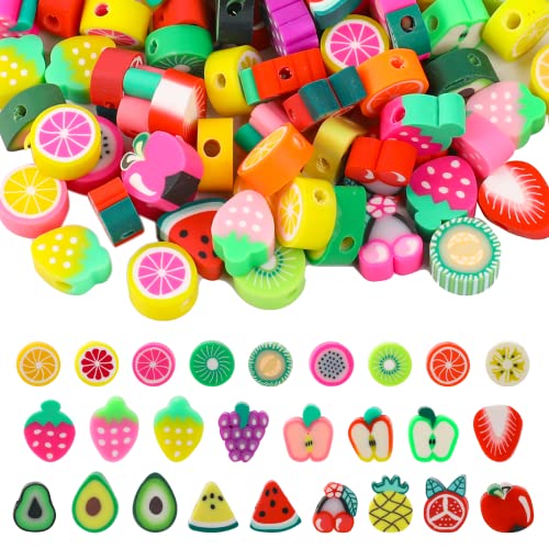 Vin Beauty 100 Stück Frucht Polymer Ton Perlen Charms, Assort Frucht Spaß Schmuck Perlen gemischt niedlich Spacer Ton Charme Perlen für diy Halskette Ohrringe Armband Schmuck Handwerk liefert Vin Beauty 100 Stück Frucht Polymer Ton Perlen Charms, Assort Frucht Spaß Schmuck Perlen gemischt niedlich Spacer Ton Charme Perlen für diy Halskette Ohrringe Armband Schmuck Handwerk liefert von Vin Beauty