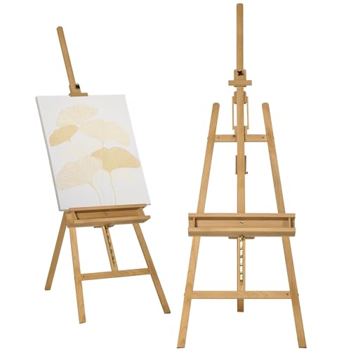 Vinsetto Staffelei Standstaffelei Klappbare Atelierstaffelei Höhenverstellbarer Leinwand Ständer mit Halterung für Leinwände, Kunstmalerei, Holz, bis 120 cm Höhe Vinsetto Staffelei Standstaffelei Klappbare Atelierstaffelei Höhenverstellbarer Leinwand Ständer mit Halterung für Leinwände, Kunstmalerei, Holz, bis 120 cm Höhe von Vinsetto