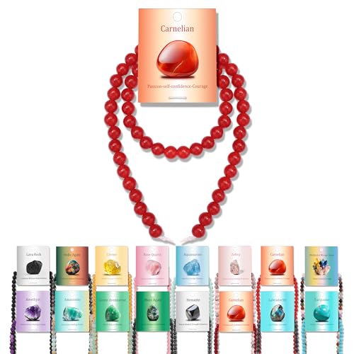 Vinswet 60 Stück 6 mm Karneol Natursteinperlen, rund, echte Steine, lose Edelsteine, DIY, glatte Perlen für Armbänder, Halsketten, Ohrringe, Schmuckherstellung Vinswet 60 Stück 6 mm Karneol Natursteinperlen, rund, echte Steine, lose Edelsteine, DIY, glatte Perlen für Armbänder, Halsketten, Ohrringe, Schmuckherstellung von Vinswet