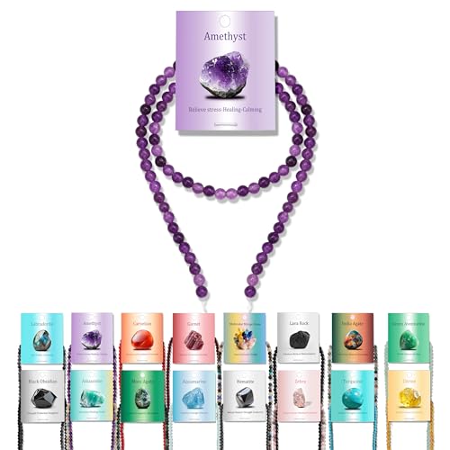 Vinswet Amethyst-Natursteinperlen, rund, echte Steinperlen, lose Edelsteine, zum Selbermachen, glatte Perlen für Armbänder, Halsketten, Ohrringe, Schmuckherstellung, 90 Stück Vinswet Amethyst-Natursteinperlen, rund, echte Steinperlen, lose Edelsteine, zum Selbermachen, glatte Perlen für Armbänder, Halsketten, Ohrringe, Schmuckherstellung, 90 Stück von Vinswet