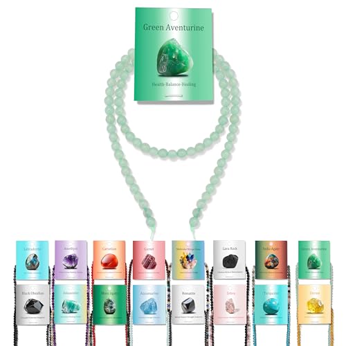 Vinswet Grüne Aventurin-Natursteinperlen, rund, echte Steinperlen, lose Edelsteine, zum Selbermachen, glatte Perlen für Armbänder, Halsketten, Ohrringe, Schmuckherstellung, 90 Stück Vinswet Grüne Aventurin-Natursteinperlen, rund, echte Steinperlen, lose Edelsteine, zum Selbermachen, glatte Perlen für Armbänder, Halsketten, Ohrringe, Schmuckherstellung, 90 Stück von Vinswet