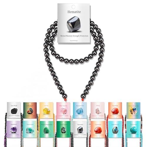 Vinswet Häma-Natursteinperlen, rund, echte Steinperlen, lose Edelsteine, zum Selbermachen, glatte Perlen für Armbänder, Halsketten, Ohrringe, Schmuckherstellung, 60 Stück Vinswet Häma-Natursteinperlen, rund, echte Steinperlen, lose Edelsteine, zum Selbermachen, glatte Perlen für Armbänder, Halsketten, Ohrringe, Schmuckherstellung, 60 Stück von Vinswet