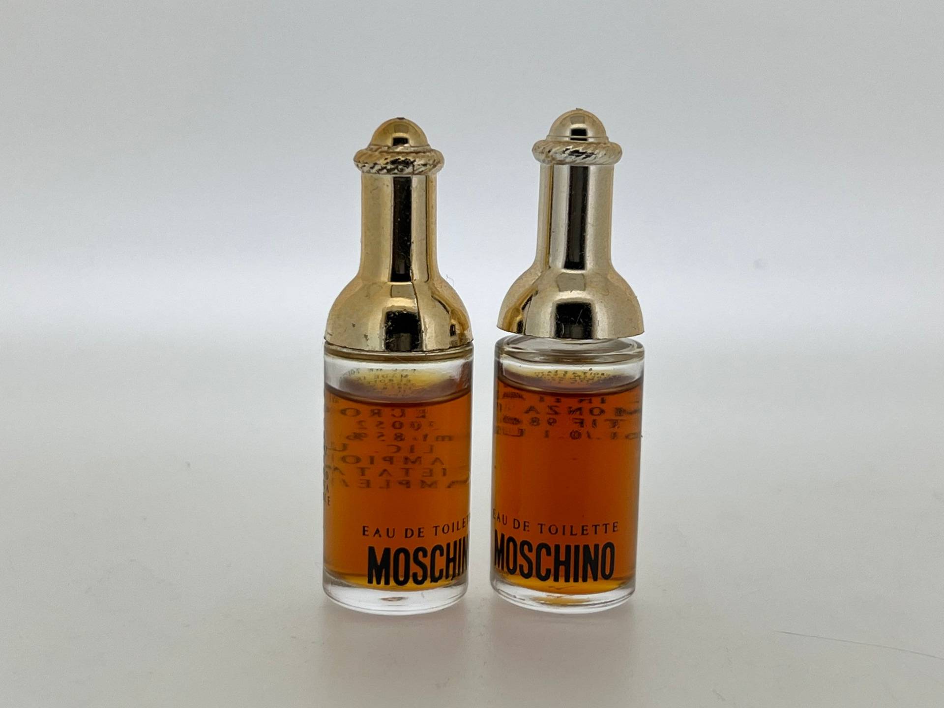 2 Miniatur Vintage Moschino 1987 Eau De Toiette 4 Ml von VintagGlamour