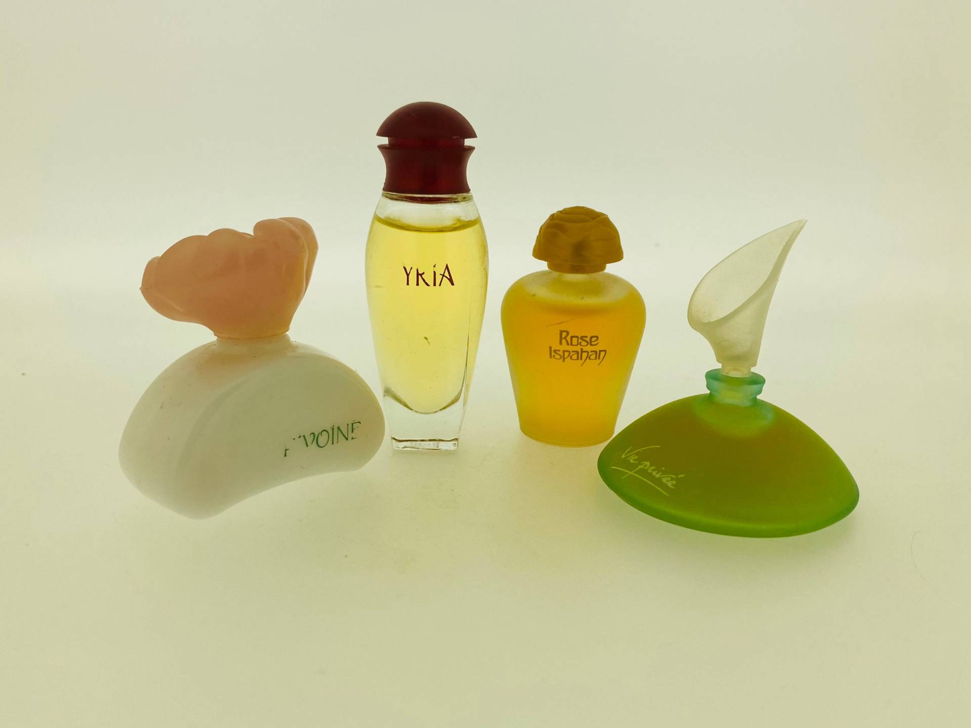 Set 4 Miniatur Yves Rocher - Vie Privée, Rose Ispahan, Pivoine, Yria Eau De Toilette 5 Ml von VintagGlamour
