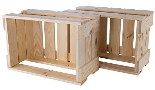 Vintage-Möbel24 Helle natur Weinkiste 46cm x 30,5cm x 24cm Obstkisten Flaschenkiste Aufbewahrungsbox Land Regal Holz unbehandelt klassisch Schuhbox DIY Vintage-Möbel24 Helle natur Weinkiste 46cm x 30,5cm x 24cm Obstkisten Flaschenkiste Aufbewahrungsbox Land Regal Holz unbehandelt klassisch Schuhbox DIY von Vintage-Möbel24