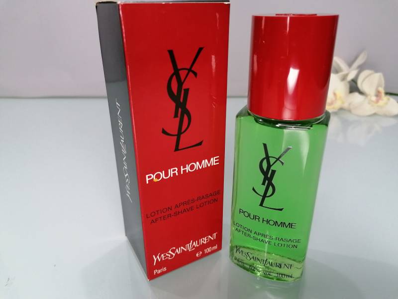 After Shave Pour Homme Yves St Laurent 100 Ml Splash Versiegelt Erstausgabe Vintage 80Er Jahre von VintageItalienstyle